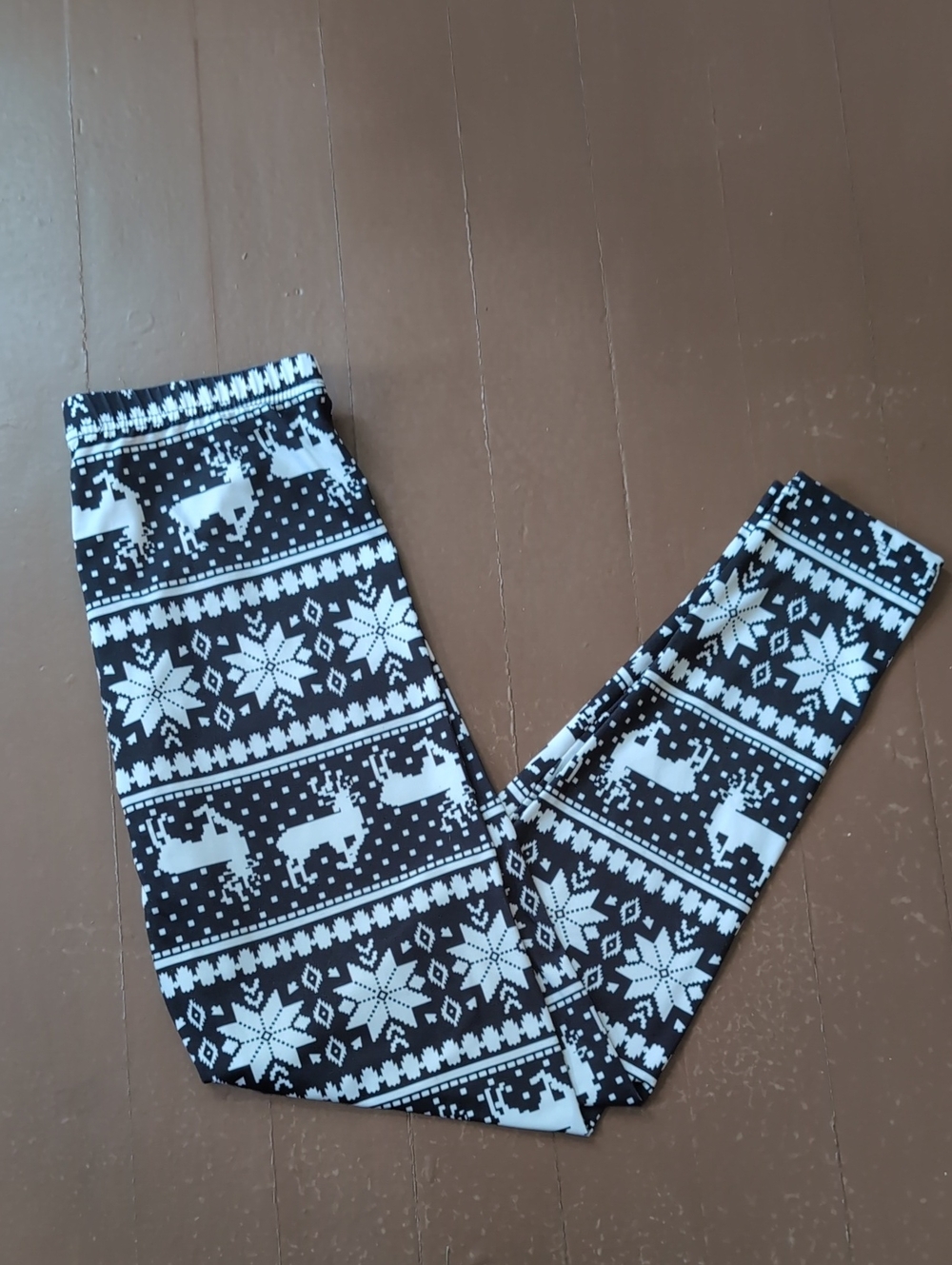 Christmas Reindeer Leggings Size Large